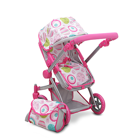 Stroller for dolls Pink Rose 9651B - Moni Trade